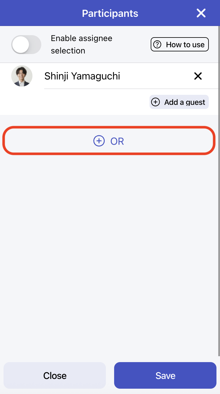 Click OR