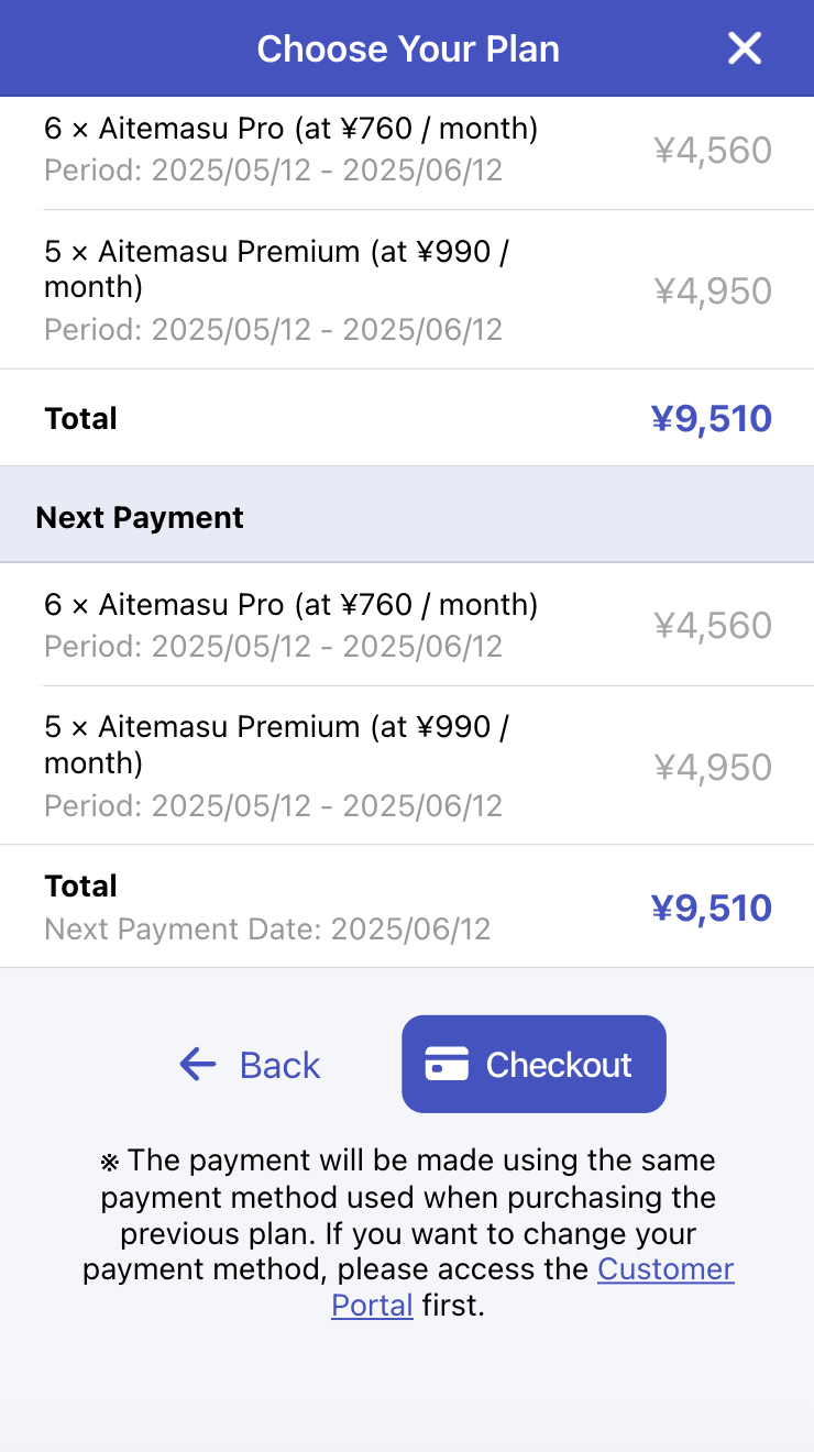 Execute payment